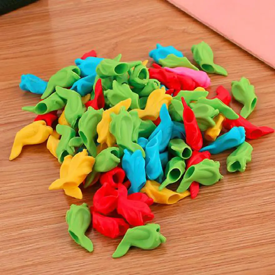 

Creative stationery silicone fish pen pen environmental protection children students pencil writing pen holder