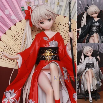 

Kasugano Sora Figure No Sora Kimono Anime Action Figures Sexy Girl Model Anime Game Collector Japanese Toys Black PVC Figma Doll