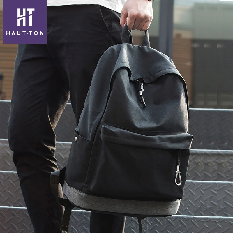 

Haut Ton New Style Casual Backpack Shoulder Men's Stylish Contrast Color Wear-Resistant Anti-Theft USB Charging Backpack a Gener