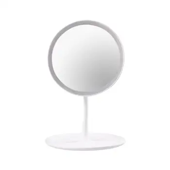 

1PC LED Makeup Mirror Rechargeable Touch Screen Household Makeup Accessories Lighted Mirror Cosmetic Mirror for Girls