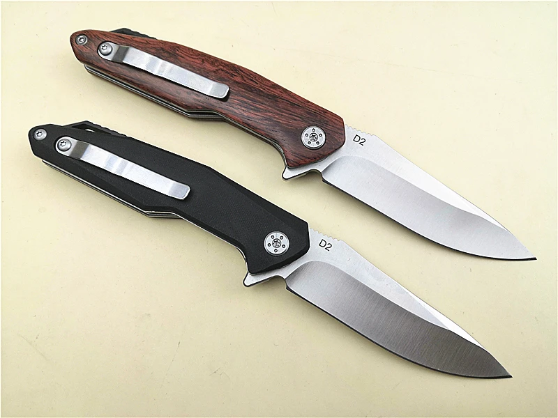 Esiwo KS12 складной нож Flyfish D2 лезвие G10 или деревянная ручка для использования на открытом воздухе нож для фруктов для кемпинга рыбалки карманный нож для повседневного использования