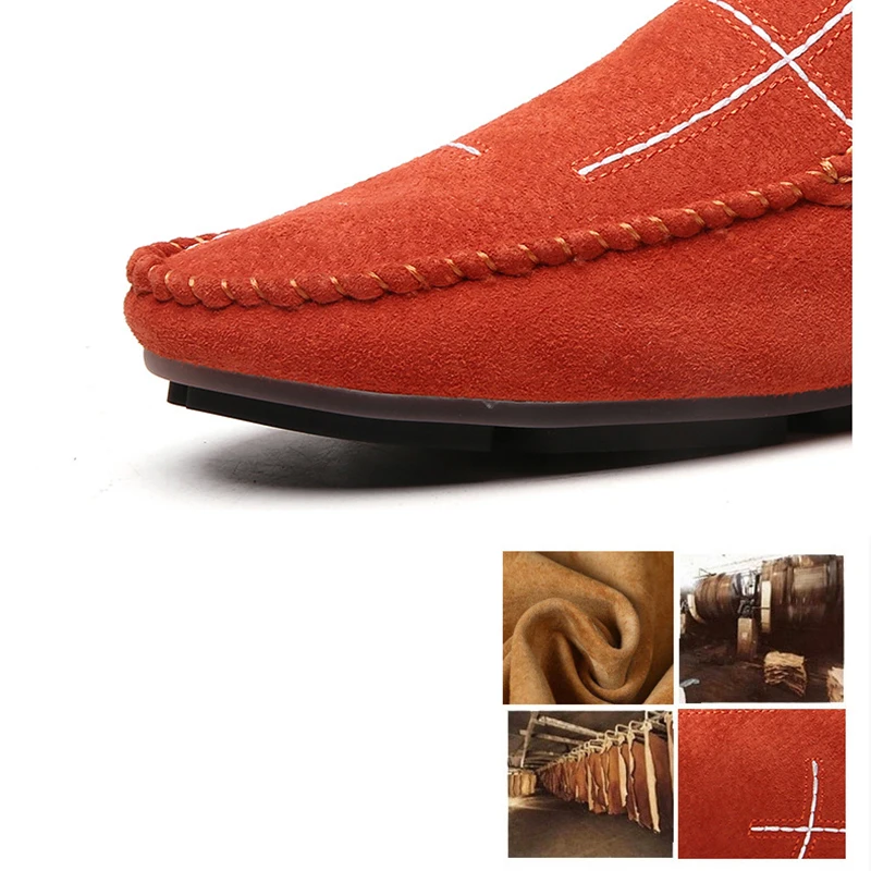 Plus Size 38-47 Leather Men's Shoes Casual Lazy Sli on Shoes for Men Soft Sole Mens Moccasins Casual Shoes ET870 (4)