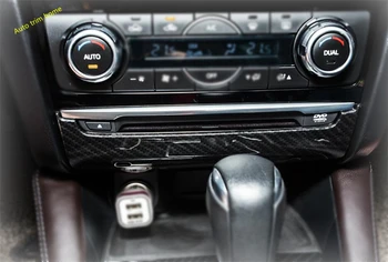 

Lapetus Interior Refit Kit Multimedia / AC Air / CD Panel Frame Cover Trim Accessories For Mazda 6 2016 2017 Carbon Fiber Look