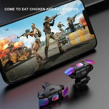 

1 Pair Mobile Phone Game Shooter Controller Trigger Universal Metal Fire Button For PUBG High-quality Useful Game Handle