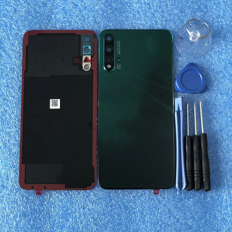 Axisinternational для 6,3" huawei Nova 5 3D Стекло задняя Батарея крышка Корпус клей+ объектив для рамы камеры для huawei Nova 5 pro