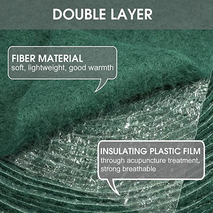 Protector Wraps Protezione invernale per tronchi d'albero Protezione per arbusti Piante Benda antigelo Protezione antiusura Doppio strato con pellicola_voghion.com