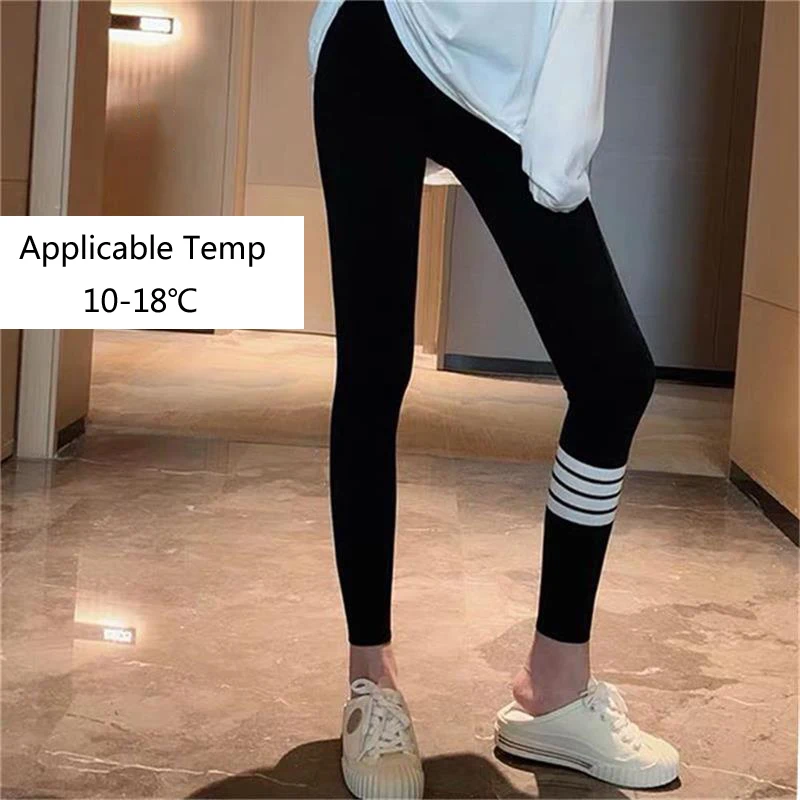 Sexy Women Leggings Stripe Trousers Pants Black Red Sportswear Women's 2021 Autumn Winter Fitness Leggings High Elastic Legging amazon leggings Leggings