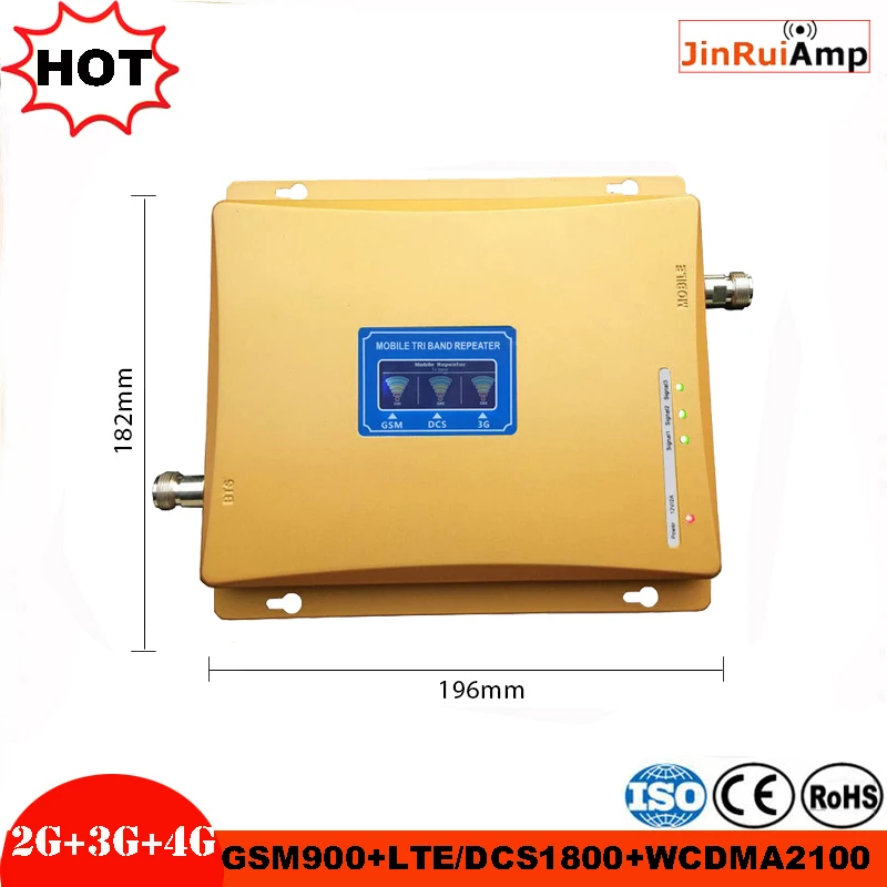 Tri Band Amplifier GSM repeater 900 1800 2100 GSM