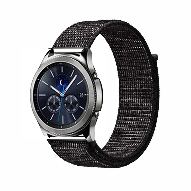 Gear s3 Frontier для samsung galaxy watch 46 мм 42 мм active 2 нейлон 44 мм 40 мм ремешок для часов huawei gt ремешок amazfit bip 20 22 - Цвет ремешка: reflector black  21