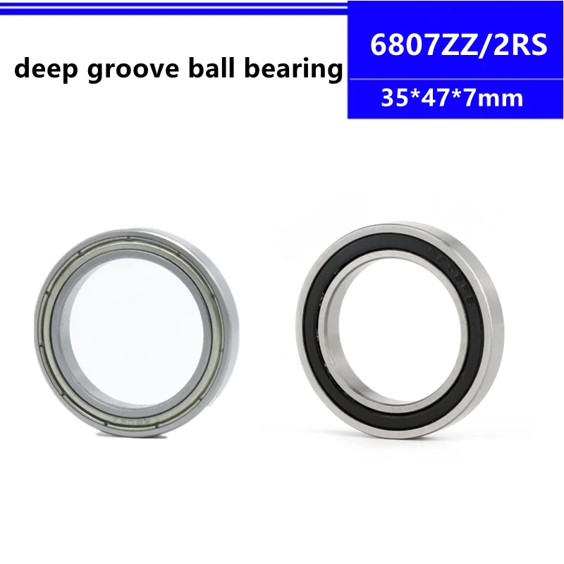 20/50 шт. 6807ZZ 6807-2RS 6807Z 6807-2Z 6807RS 6807 61807 ZZ 35*47*7 мм тонкий настенный радиальный