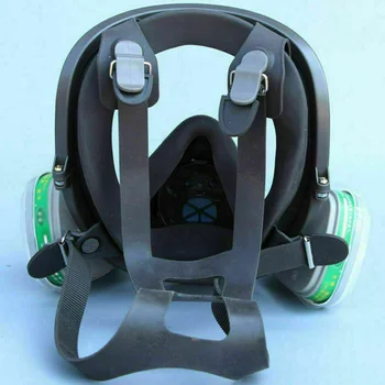 

Reusable Full Face Gas Cover Painting Spraying Shield With Filters For 6800 For Wide Field Of View New