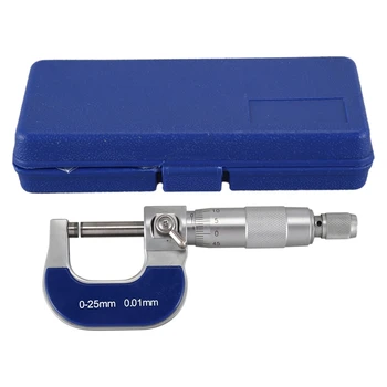 

Outside Micrometer Vernier Scale Thickness Measuring Tool 0-25mm Range 0.01mm Resolution