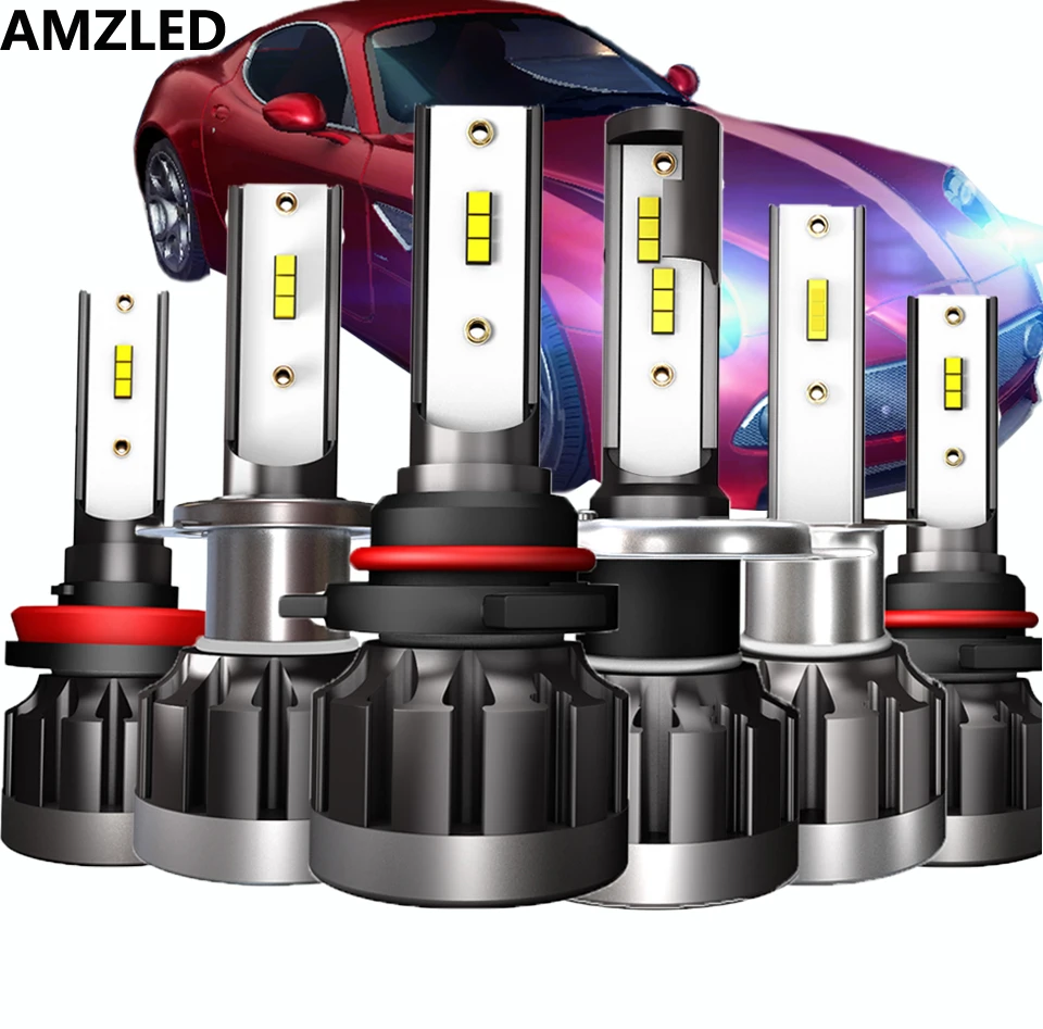

AMZLED Car Lights LED H7 12000LM H11 LED Lamps for Car Headlight Bulbs H4 H1 H8 H9 9005 9006 HB3 HB4 Turbo H7 LED Bulbs 12V 24V