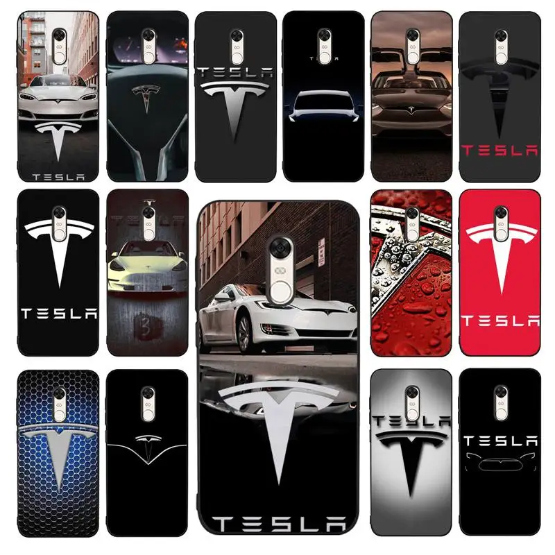 Чехол FHNBLJ для американского электромобиля Tesla чехол телефона Redmi 5 6 7 8 9 A 5plus K20 4X |
