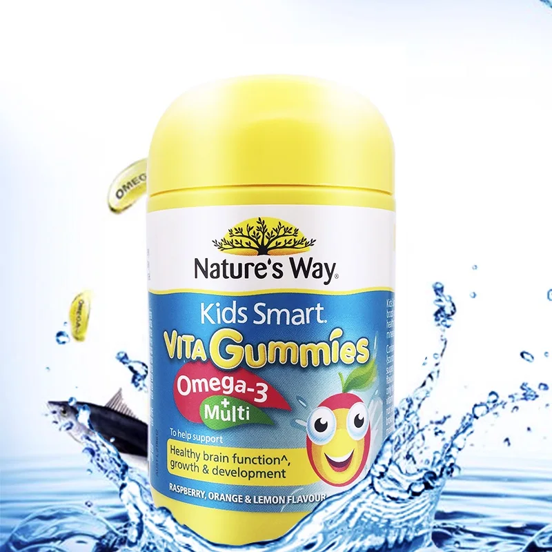 Way Kids Smart Gummies Omega 3 Multivitamins support Children Brain growth development DHA system|Sets| - AliExpress