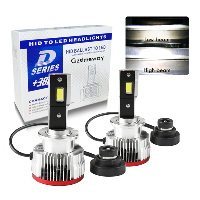 

2Pcs LED D4S Car Headlight Bulbs D1S D3S D2S D2R D4R D5S D8S Auto Headlamp 70W 17200LM Kit to Replace HID Conversion Lights