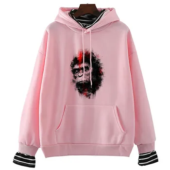 

Ape Art Relax Zone Prints Casual Winter&spring Tops Fun Pullover Women Large Size 90s Ulzzang Vintage Sweatshirt