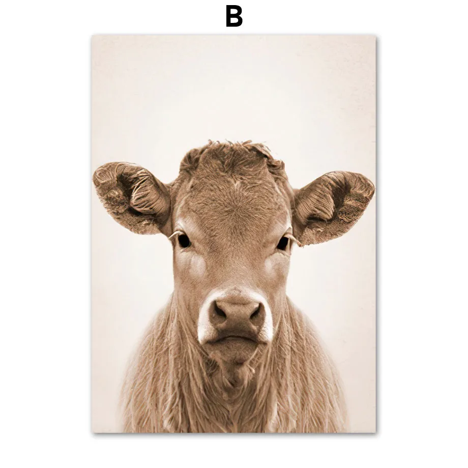 Farm-Animals-Cow-Horse-Rabbit-Sheep-Donkey-Wall-Art-Canvas-Painting-Nordic-Posters-And-Prints-Wall (4)