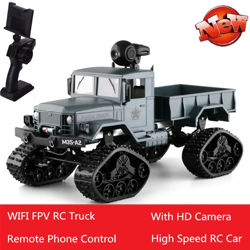 

2.4G 1:16 Truck Remote Control Army Military Off-Road Climbing WiFi FPV RC Car Phone Control Toy 4 Wheel Drive Vehicle Toy gift