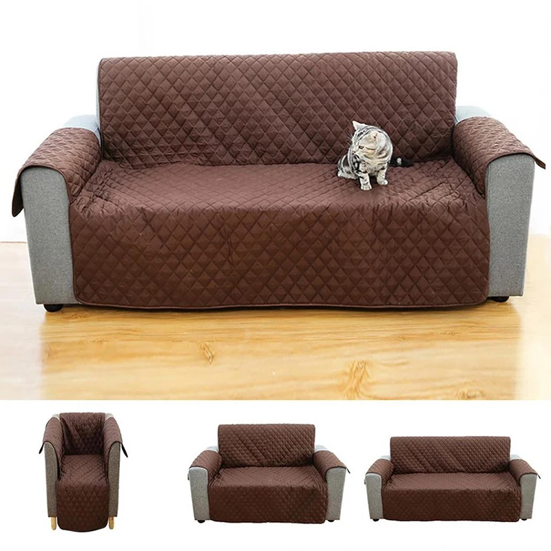 Double Sofa Seat Cover For Pet Dog Polyester Cat Puppy Sofa Seat Mat Protector Anti-Slip Armchair Furniture Protector Pad
