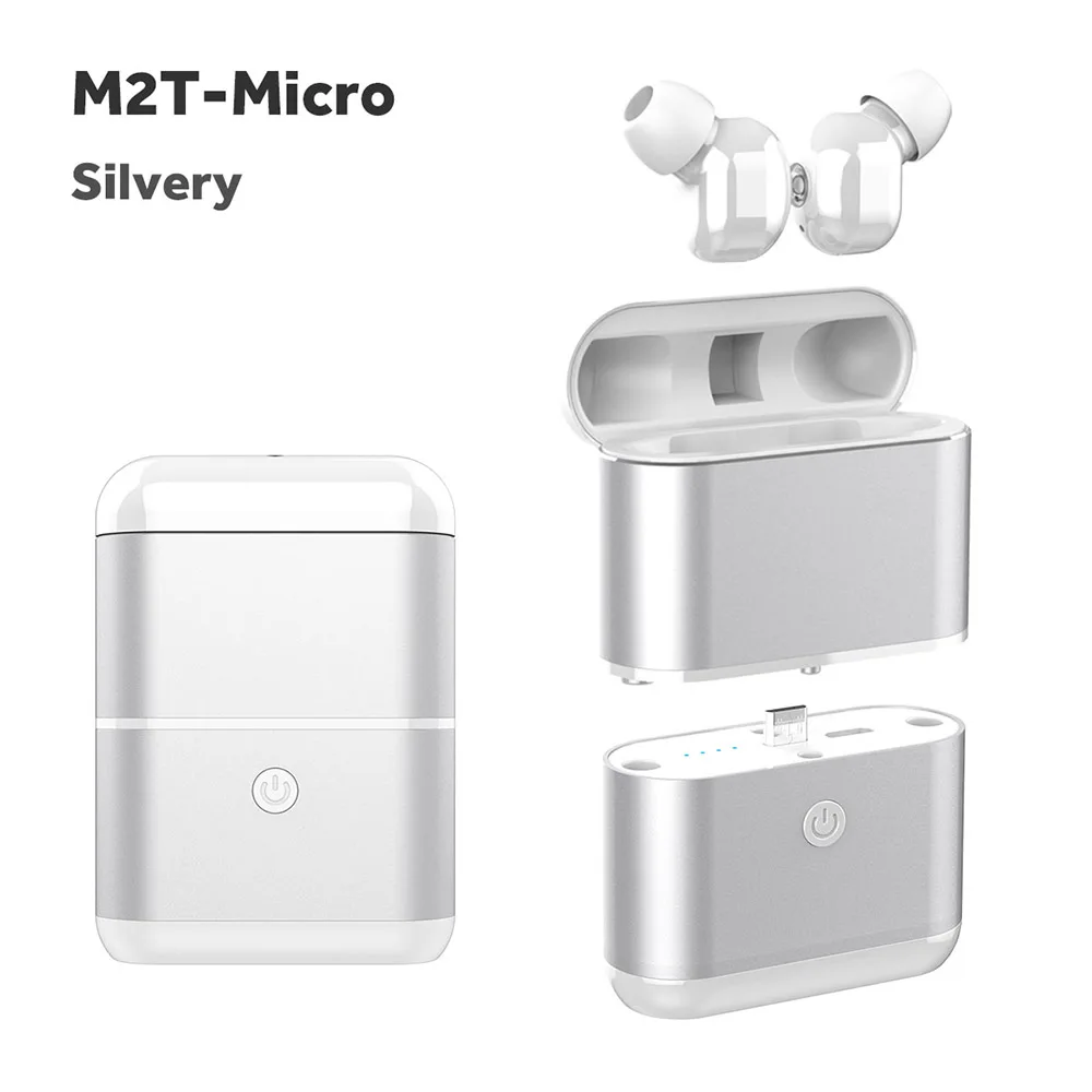 TWS M2T Bluetooth 5,0 наушники настоящие беспроводные наушники раздельные 1600 мАч зарядная коробка для интерфейса type-C гарнитура для мобильного телефона