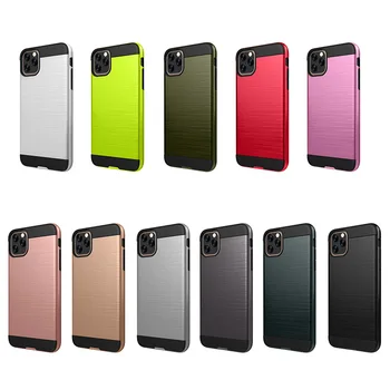 

50pcs Dual Layer Soft TPU Hard PC Deluxe Cover For iPhone 11 Pro Max XS XR X 8 7 6 6S Plus 5 5S Shockproof Hybrid Armor Case