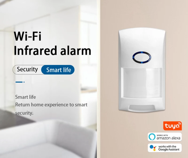Умный датчик человеческого тела s WiFi Tuya инфракрасный детектор безопасности Дома