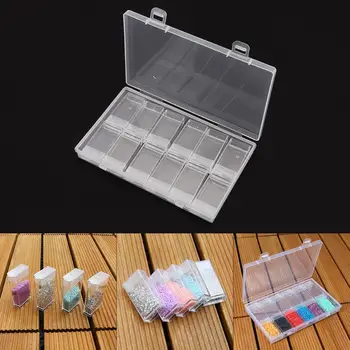 

12 Grid PP Detachable Transparent Multipurpose Independent Display Storage Box Fit for Jewelry / Rings / Nail Art / Tool Parts