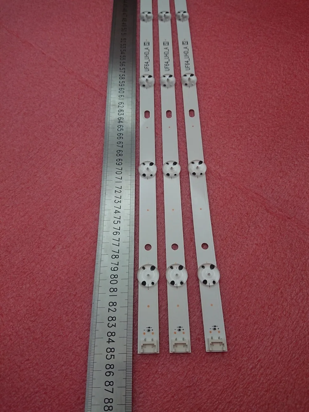Комплект) 3 шт. 8LED 850 мм Светодиодная подсветка для LG 43UH6030 43UF640 HC430DGN-SLNX1 UF64_UHD_A 43LH60FHD EAV63192501