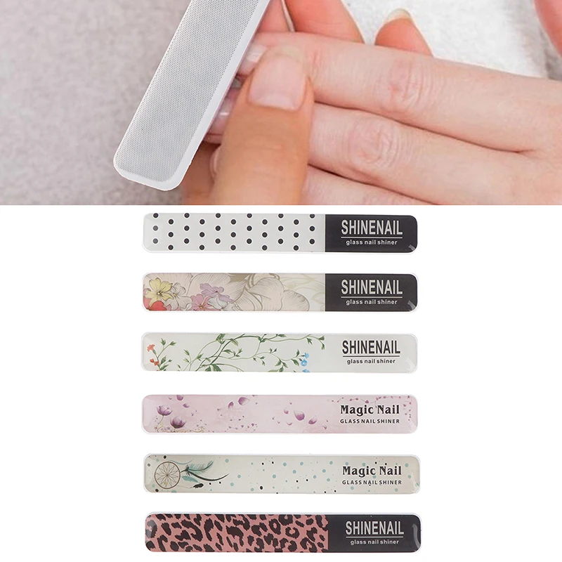 Профессиональный Прочный нано-стекло пилка для ногтей буферный блок шиньон