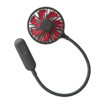 

Headphones hanging neck fan USB portable 360 degree rotating mini fans folding clip practical fans