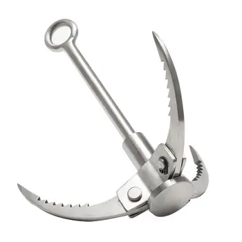 

Outdoor Sporting Wilderness Survival Carabiner Grappling Folding Three Paws Hook Ice Rock Mountain Climbing Tool