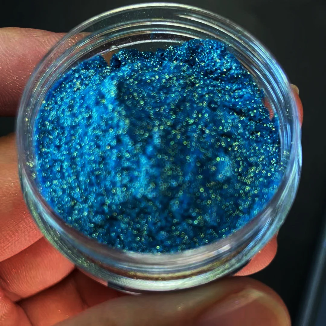 에폭시 수지 립글로스, 비누 만들기, 목욕 폭탄, 아이섀도 메이크업을위한 화장품 학년 블루 하이라이트 Didmond 안료 분말