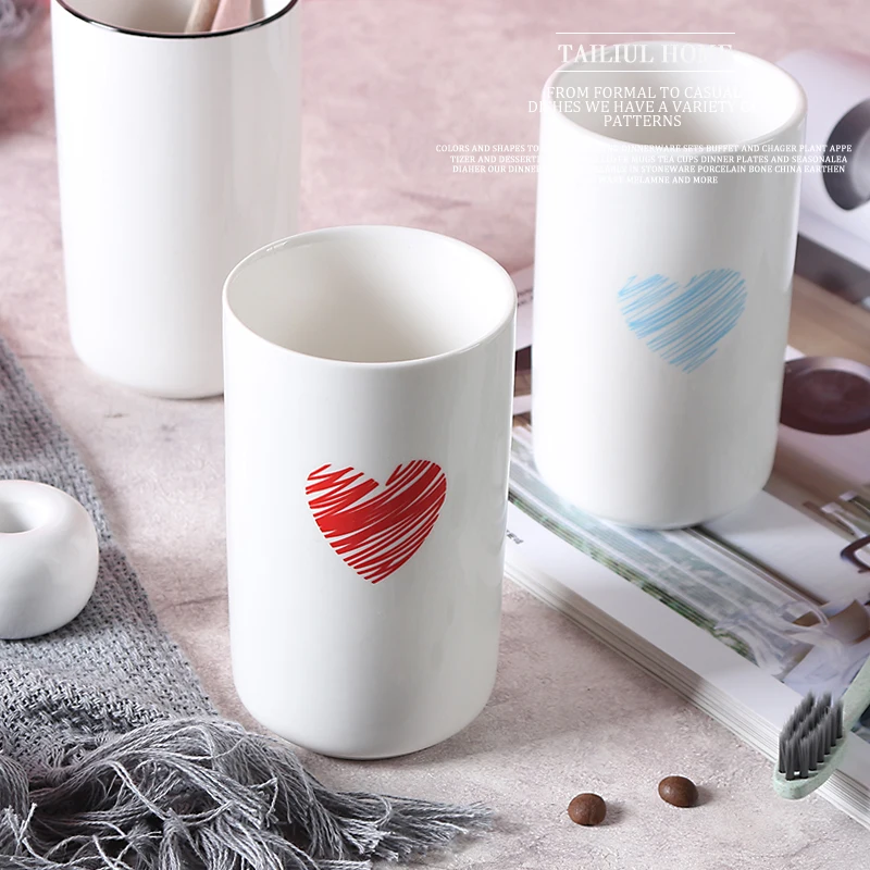 

NEWYEARNEW Cartoon Creative Bathroom Tumblers Tooth Mug Washing Cup Personality Bathroom Set Lover Cuper Gift Home Decoration