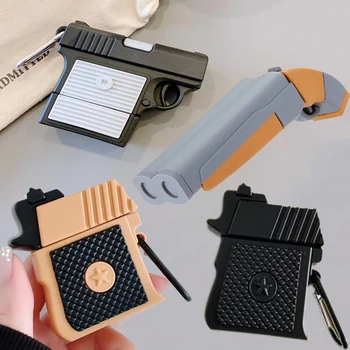 

For Airpods Pro 3D Cartoon Gun Toy Earbuds Case for Apple Airpods 1 2 3 Funny Pistol Wireless Earphone Cover Charging Box