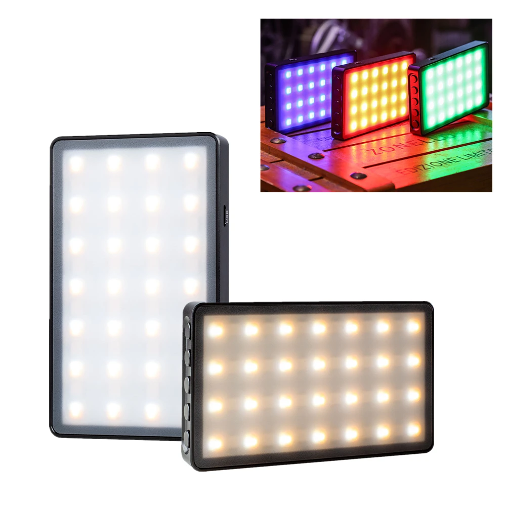  Viltrox Weeylife RB08P RGB LED Camera Video Light 0-360 Full Color Output Video Light Dimmable 2500