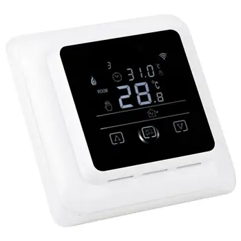 

Touch Screen Temperature Controller 16A Touch Screen LCD Floor Electric Programming Heating Thermostat Temperature Controller