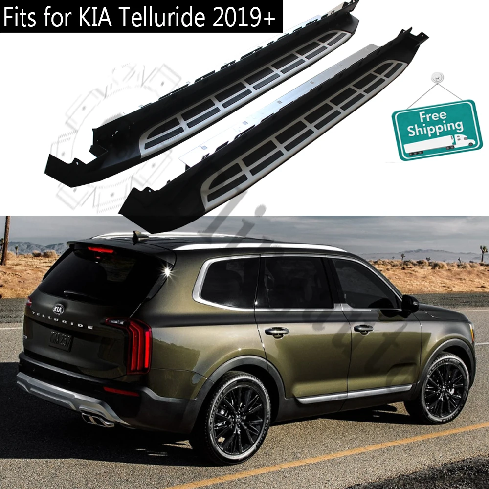 Running Board Fits For Kia Telluride 2019 2020 Side Steps Nerf Bar Car