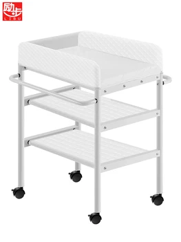 

0918 Diaper-changing Table Baby Care Desk Storage Box Solid Wood Portable Multi-functional Bed Bath Newborns Baby