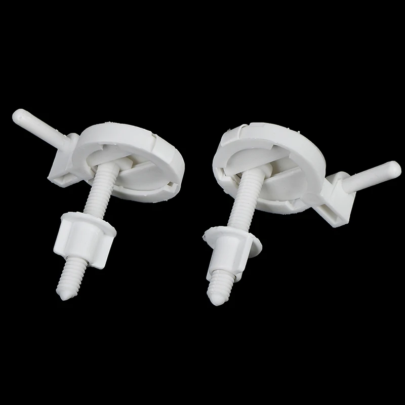 Fulok Easy 2pcs DIY Plastic Toilet Seat Screws Fixings Fit Toilet Seats Hinges Repair Tools Type&Size:4# 38Mmx5mm Screws 