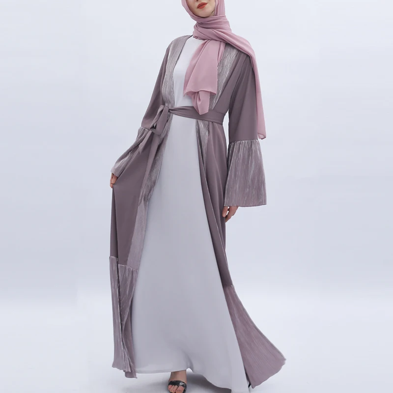 MISSJOY Abayas для мусульманского праздника Рамадан женское платье кафтан лоскутное свободное турецкое элегантное женский халат Дубай Средний Восточный кардиган