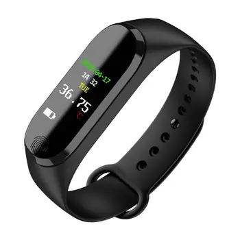 

Waterproof Thermometer Watch Body Temperature Measurement Smartband With Time Date Display for Baby Kids Adults Students