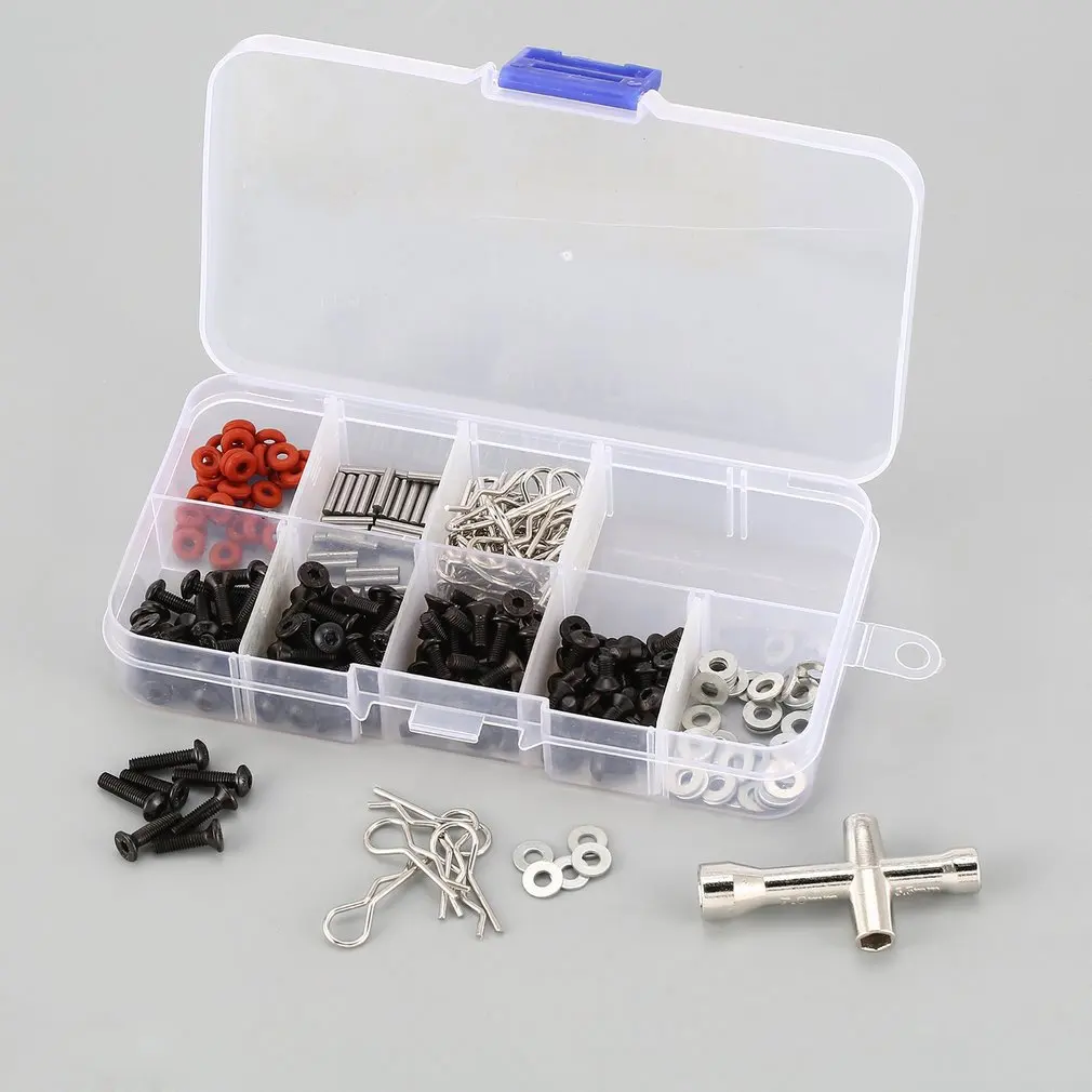 

Universal Repair Tool Screws Set Accessories Kit Box Case for 1/10 HSP RC Car Redcat Traxxas RC4WD TAMIYA CC01 SCX10