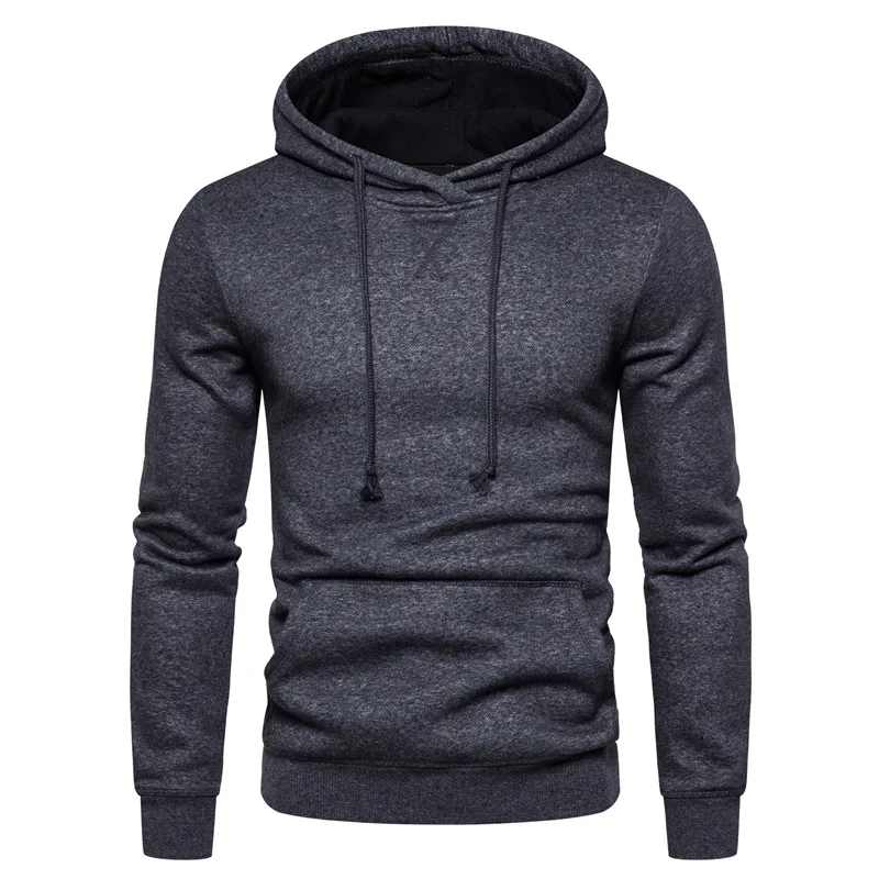 thick plain black hoodie