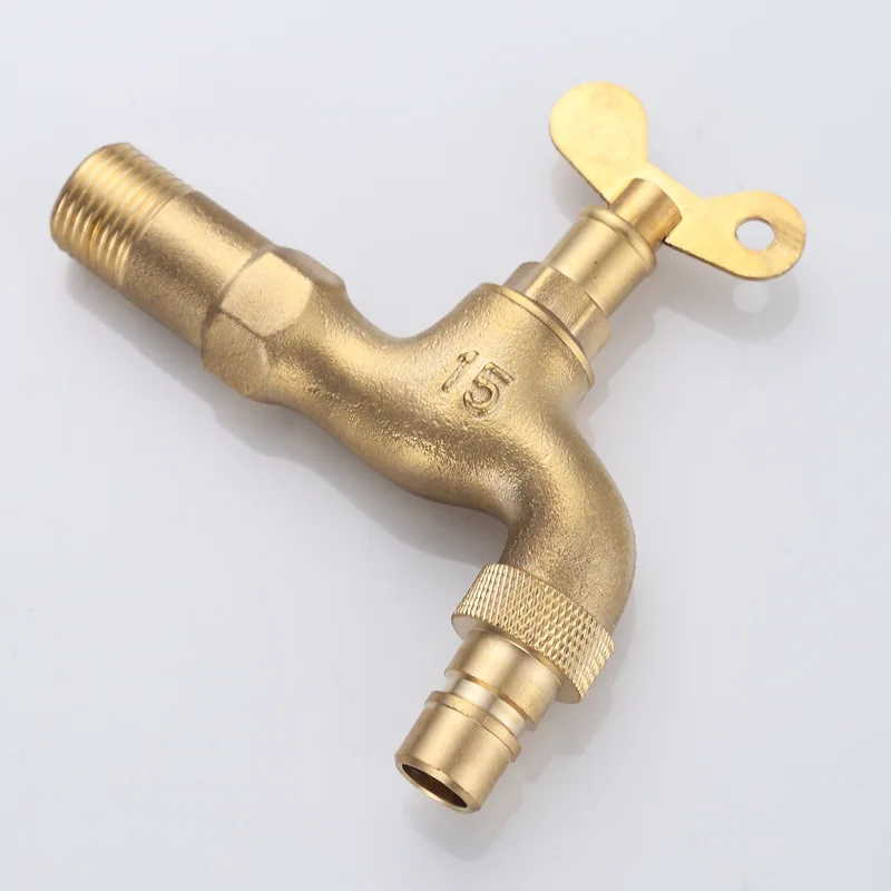 

Copper Anti-Theft with a Key Washing Machine Faucet 4 Hours Outdoor Anti-Theft Slow Open Quick Opening Mop Pool Bathroom Sanitar