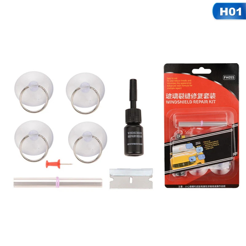Car Windshield Repair Kit Glass Windscreen Restore Repairing Tools Set Big Chip Crack Repairing Car Auto Kit