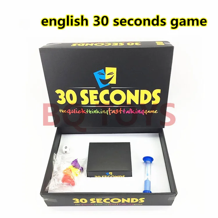 Casual funny party toys adult children guess the game 30 SECONDS GAME Boy Girl Birthday Gift Toys Game