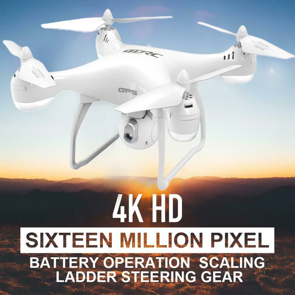  4DRC Weiß FPV Kamera Professionelle Weitwinkel Fernbedienung Quadcopter Smart Praktische GPS Naviga