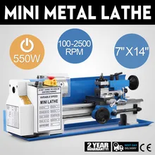 Mini Metal Lathe 550W 7"x14" Precision Metalworking Dependable Performace