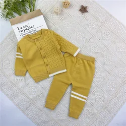 Gilet en laine tricoté pour enfants, gilet de printemps et d'automne de style coréen, nouveau gilet pour garçons 